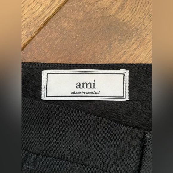 AMI Black Carrot Fit Pants 34 - Picture 6 of 8